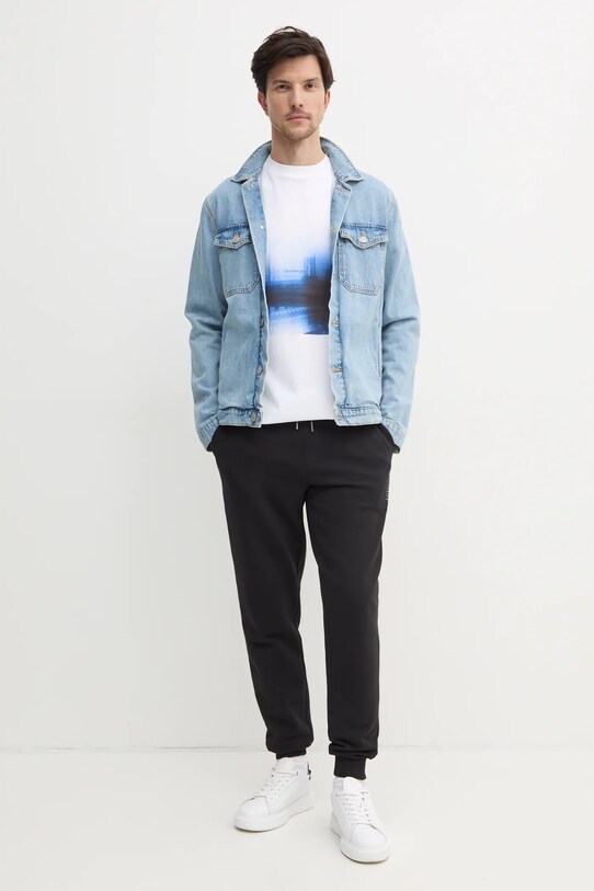 Bavlnené tričko Calvin Klein Jeans J30J327477 biela SS25
