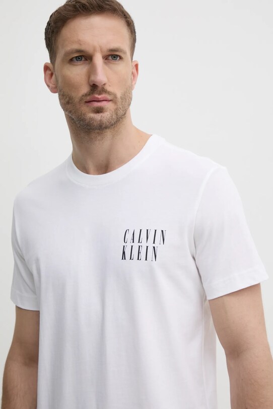 Хлопковая футболка Calvin Klein Jeans белый J30J327478