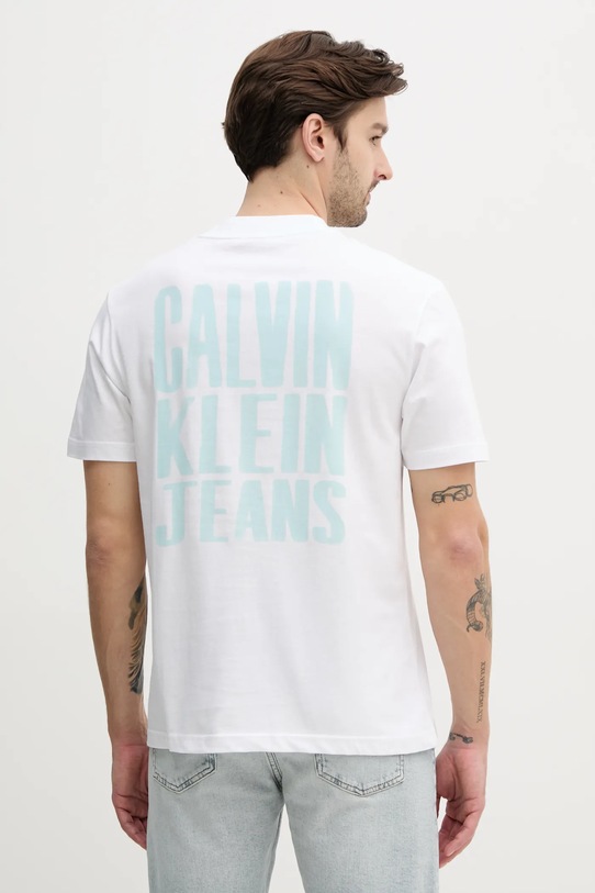Calvin Klein Jeans t-shirt bawełniany biały J30J327523
