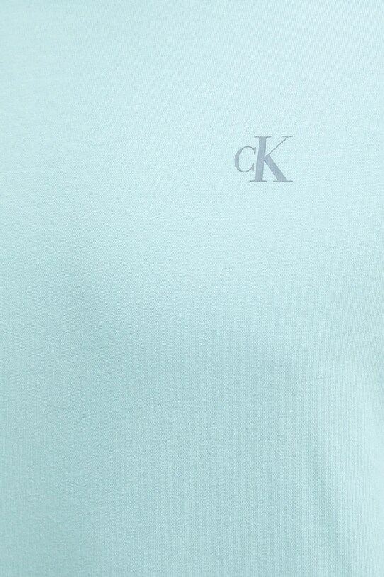Calvin Klein Jeans pamut póló J30J327523 türkiz