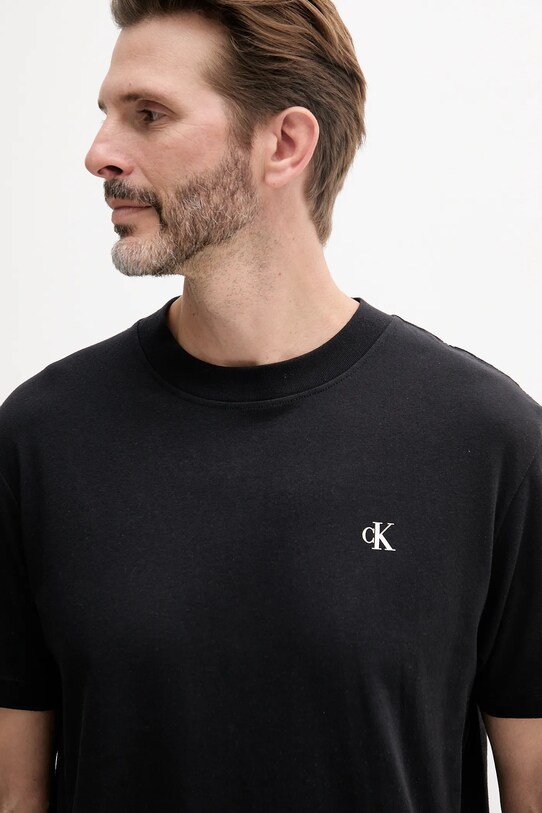 Дрехи Памучна тениска Calvin Klein Jeans J30J327523 черен