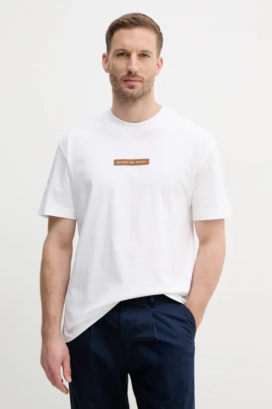 Calvin Klein Jeans t-shirt in cotone rilassato bianco J30J327524