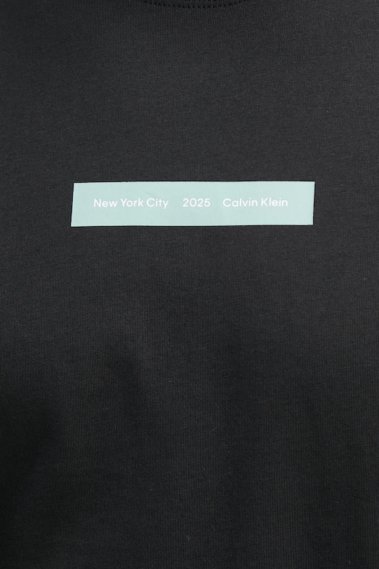 Bavlnené tričko Calvin Klein Jeans J30J327524 čierna
