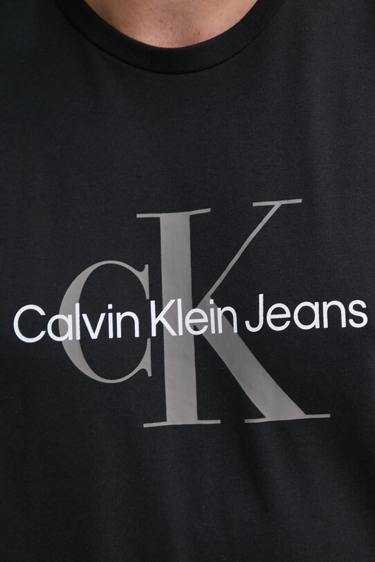 Хлопковая футболка Calvin Klein Jeans LV040EM286 чёрный