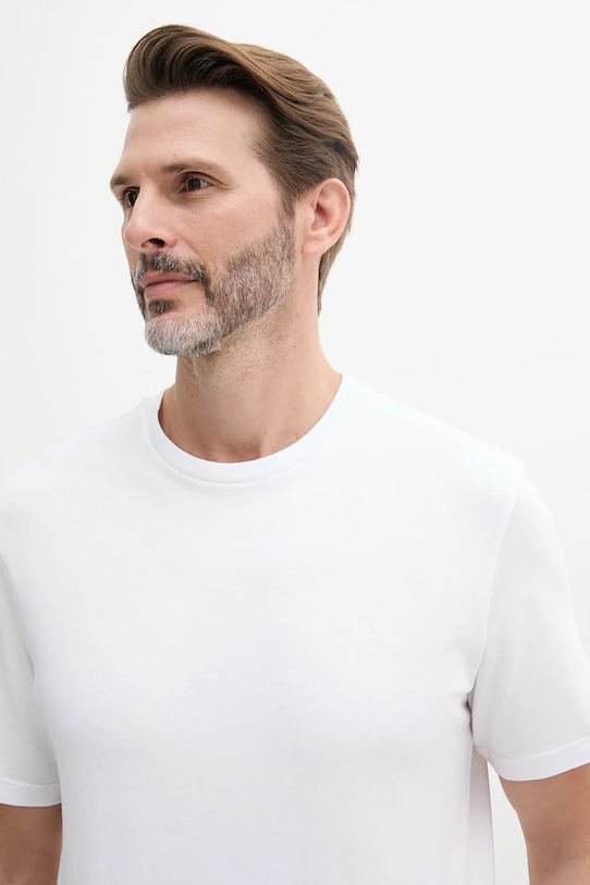 Хлопковая футболка Calvin Klein Jeans белый LV040HM265