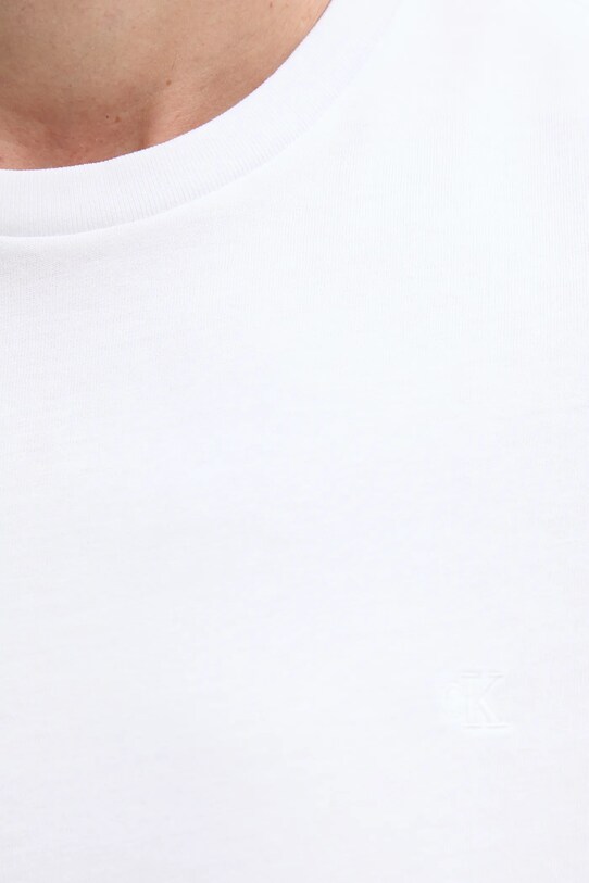 Calvin Klein Jeans tricou din bumbac LV040HM265 alb