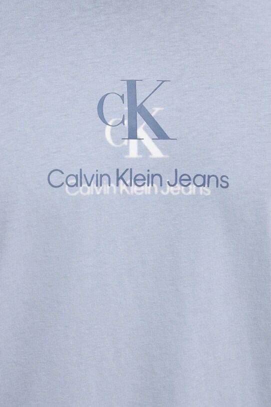 Хлопковая футболка Calvin Klein Jeans J30J327469 голубой
