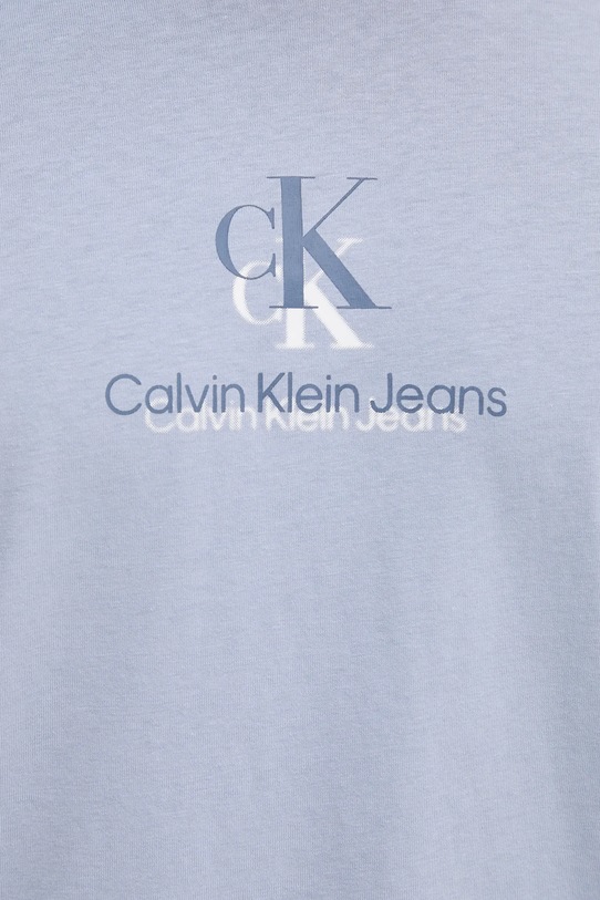 Bavlněné tričko Calvin Klein Jeans J30J327469 modrá
