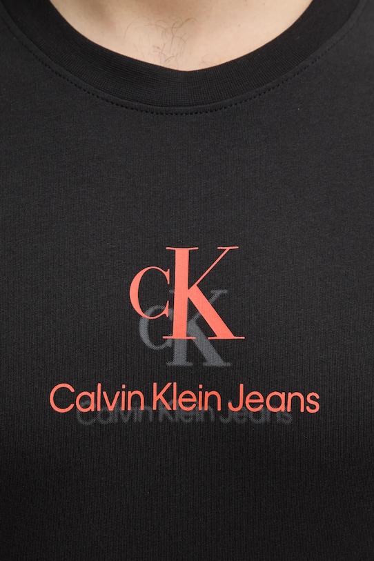 Pamučna majica Calvin Klein Jeans J30J327469 crna
