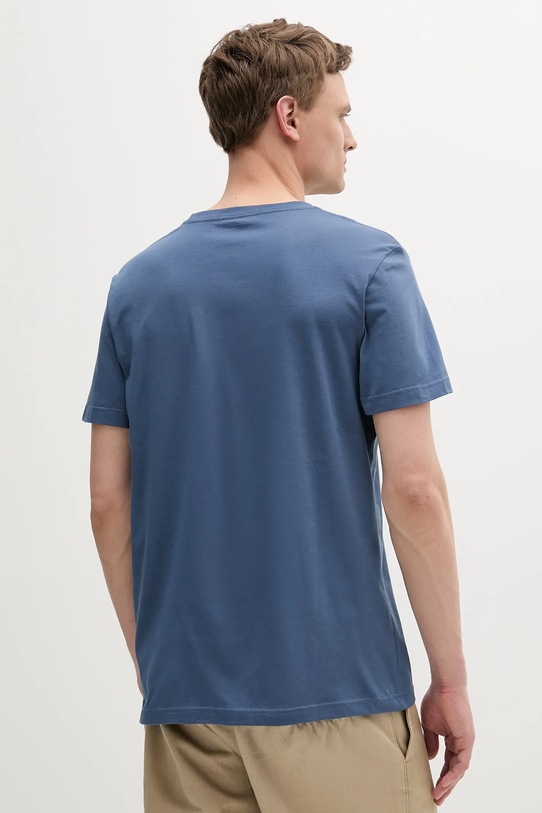 Bavlněné tričko Calvin Klein Jeans J30J327522 modrá SS25