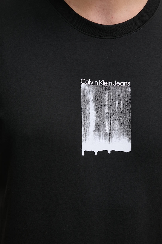 Bavlněné tričko Calvin Klein Jeans J30J327522 černá