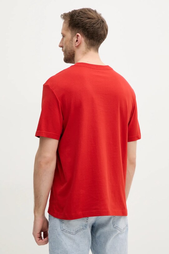Odzież Calvin Klein Jeans t-shirt bawełniany J30J327471 czerwony