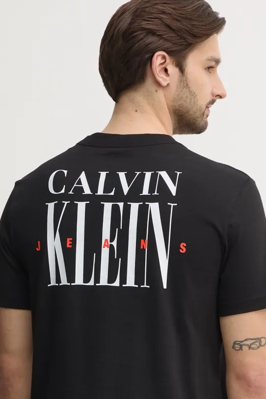 Calvin Klein Jeans t-shirt bawełniany czarny J30J327473