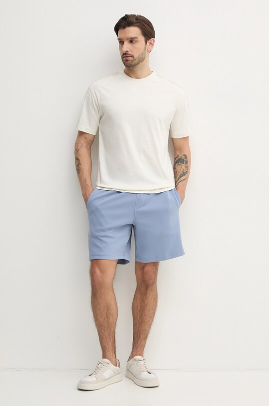 Calvin Klein Jeans t-shirt bawełniany J30J327237 beżowy SS25