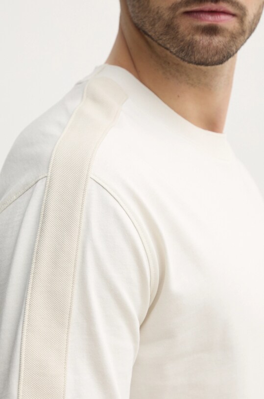Хлопковая футболка Calvin Klein Jeans J30J327237 бежевый