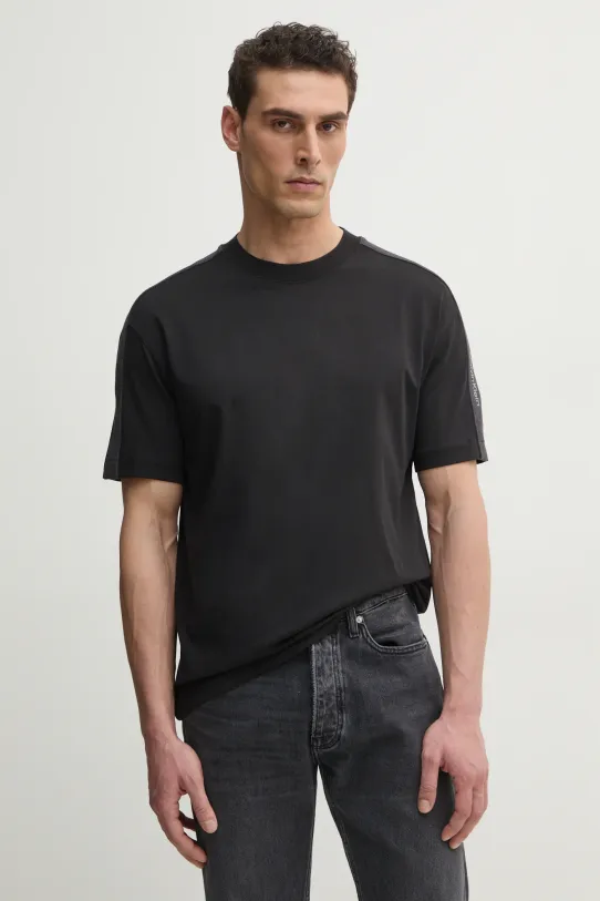 Calvin Klein Jeans tricou din bumbac imprimeu negru J30J327237