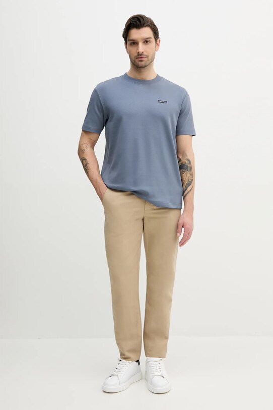 Calvin Klein Jeans t-shirt J30J327234 kék SS25