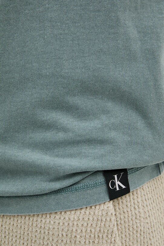 Bavlnené tričko Calvin Klein Jeans J30J327267 zelená