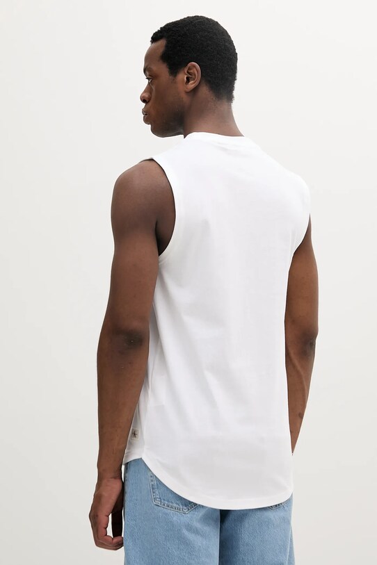 Ρούχα Βαμβακερό μπλουζάκι Calvin Klein Jeans J30J327283 λευκό