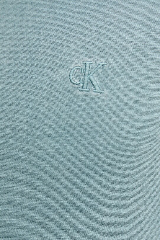 Памучна тениска Calvin Klein Jeans J30J327488 зелен