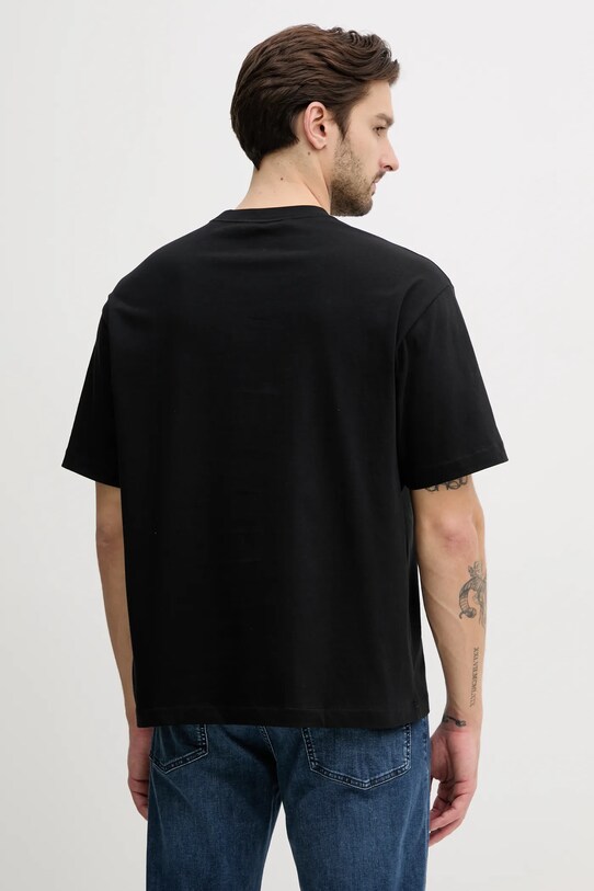 Odzież Calvin Klein Jeans t-shirt bawełniany LV040HM229 czarny