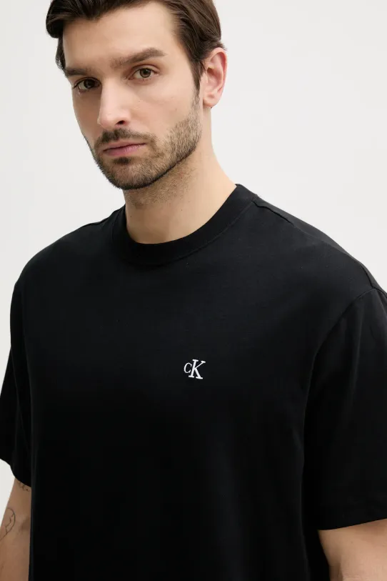 Calvin Klein Jeans t-shirt in cotone nero LV040HM229