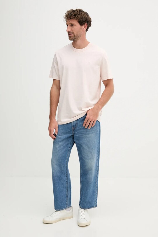 Calvin Klein Jeans t-shirt LV04RB007G beżowy SS25