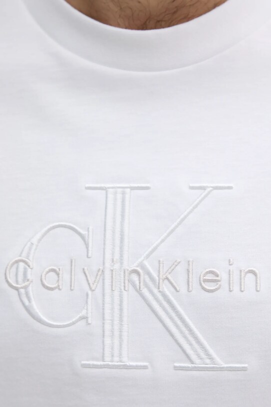 Бавовняна футболка Calvin Klein Jeans білий LV04RB295G
