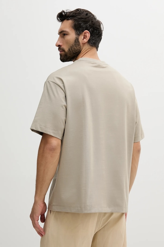 Хлопковая футболка Calvin Klein Jeans LV04RB295G бежевый AW25