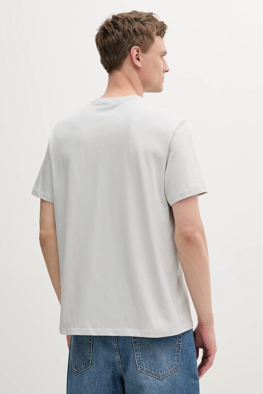 Βαμβακερό μπλουζάκι Calvin Klein Jeans LV04RB849G γκρί SS25