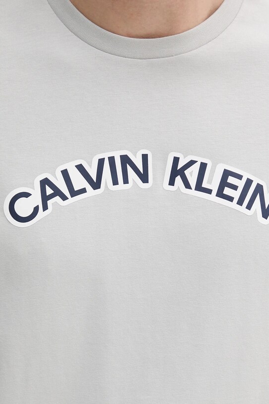 Βαμβακερό μπλουζάκι Calvin Klein Jeans γκρί LV04RB849G