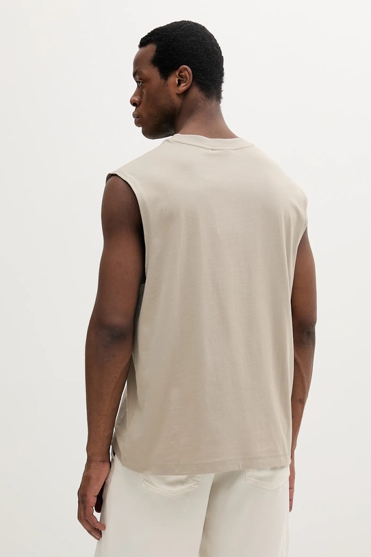 Îmbrăcăminte Calvin Klein Jeans tricou din bumbac J30J327493 bej