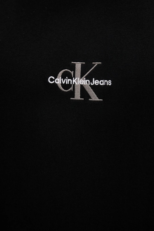 Bombažna kratka majica Calvin Klein Jeans J30J327493 črna
