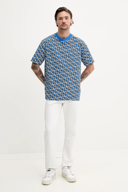 Karl Lagerfeld Jeans tricou din bumbac A2M17044 albastru SS25