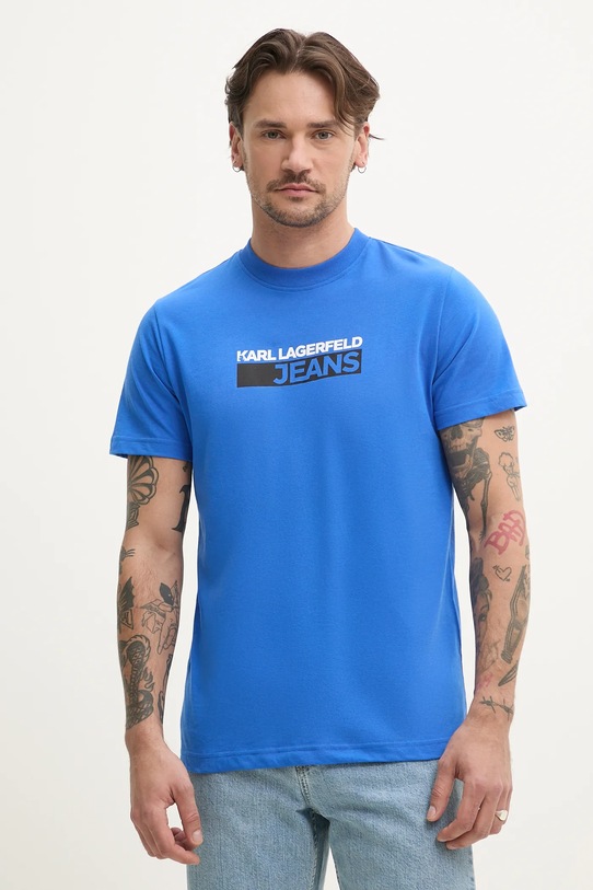 Majica kratkih rukava Karl Lagerfeld Jeans Planet friendly ljubičasta A2M17074