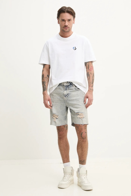 Karl Lagerfeld Jeans t-shirt bawełniany A2M17050 biały SS25