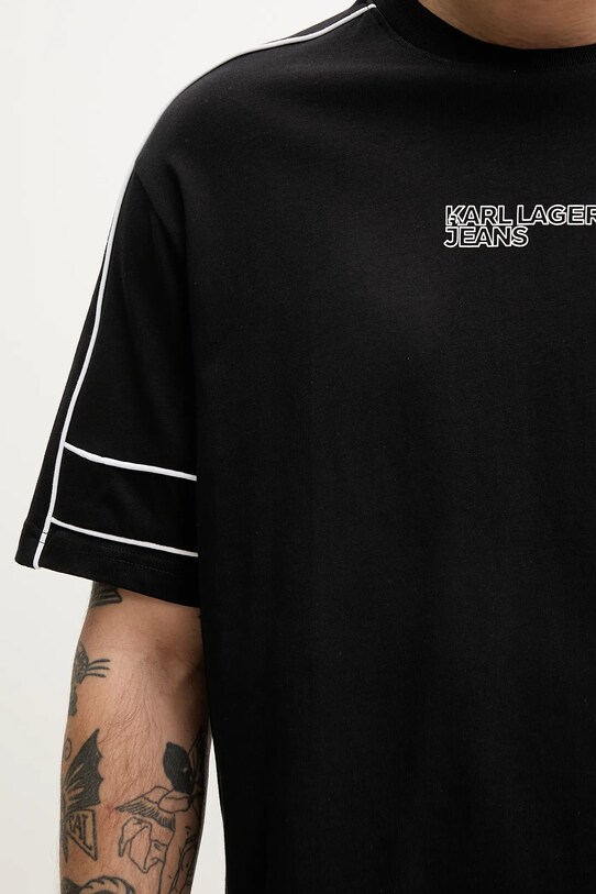 Bavlněné tričko Karl Lagerfeld Jeans černá A2M17052