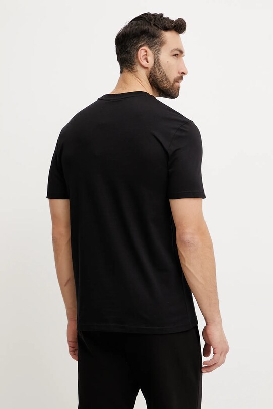 Ρούχα Βαμβακερό μπλουζάκι Fila Laas FAM0874 μαύρο