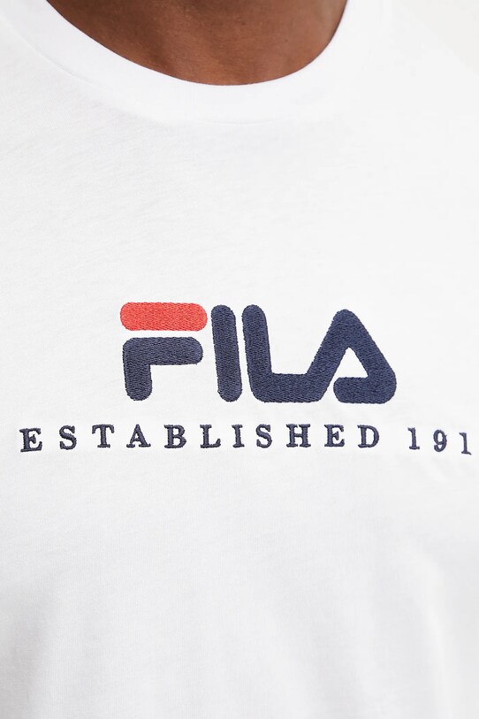 Fila tricou din bumbac Brill alb FAU0200