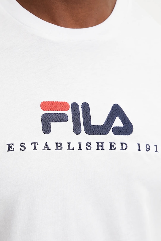Fila tricou din bumbac Brill alb FAU0200