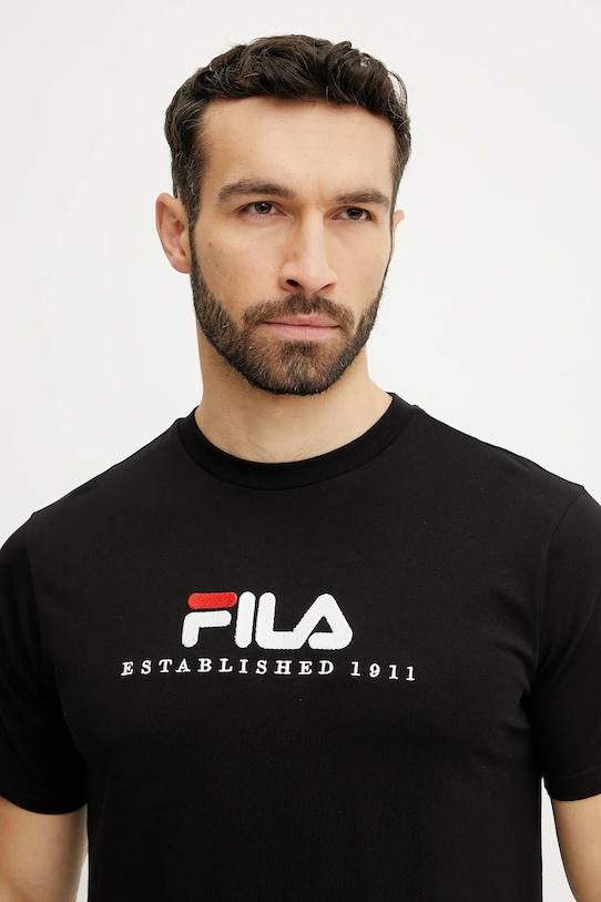 Fila tricou din bumbac Brill negru FAU0200