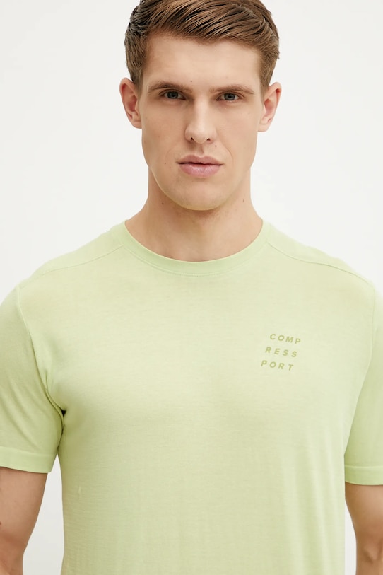 Футболка Compressport Podium зелений ATSM554