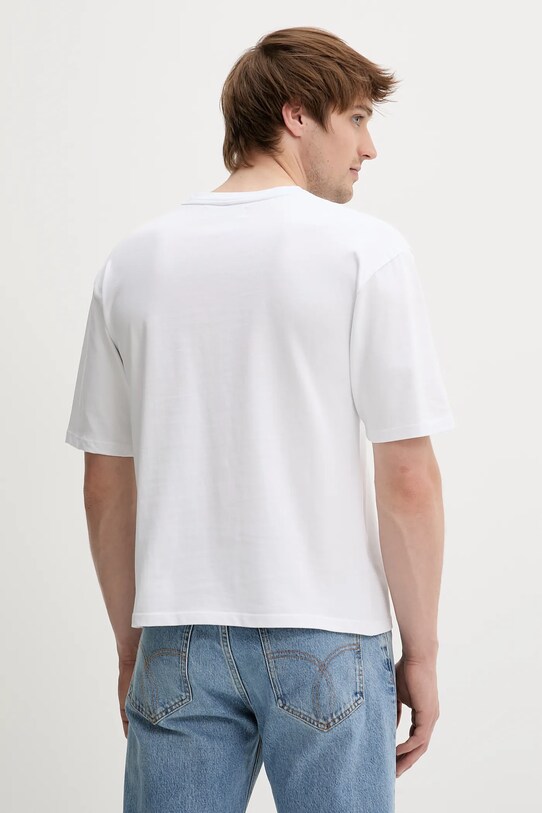 Îmbrăcăminte Fiorucci tricou din bumbac Fish Bowl Logo Pocket Relaxed Fit T-Shirt M02SMTSH101CJ01WH10 alb