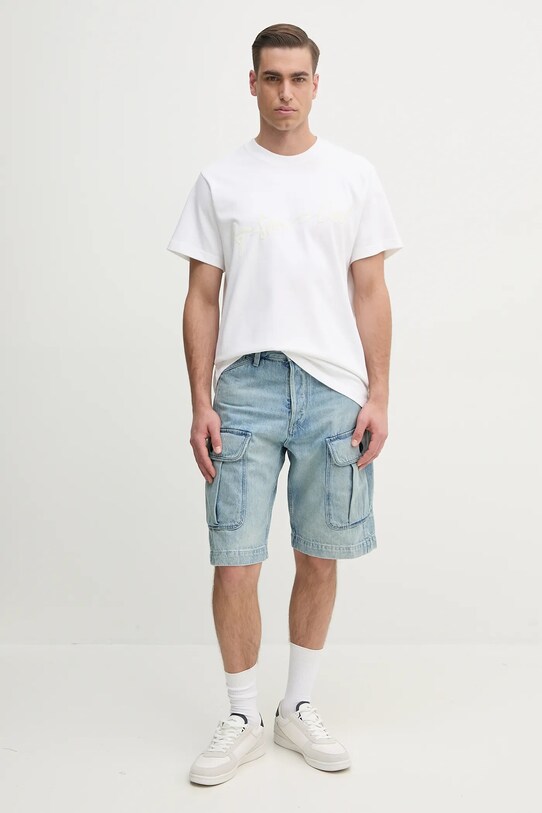 G-Star tricou din bumbac D25148.C784 alb AW25
