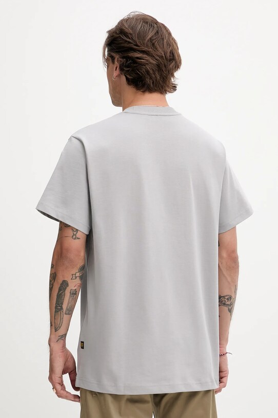 Ruházat G-Star Raw pamut póló D25148.C784 szürke