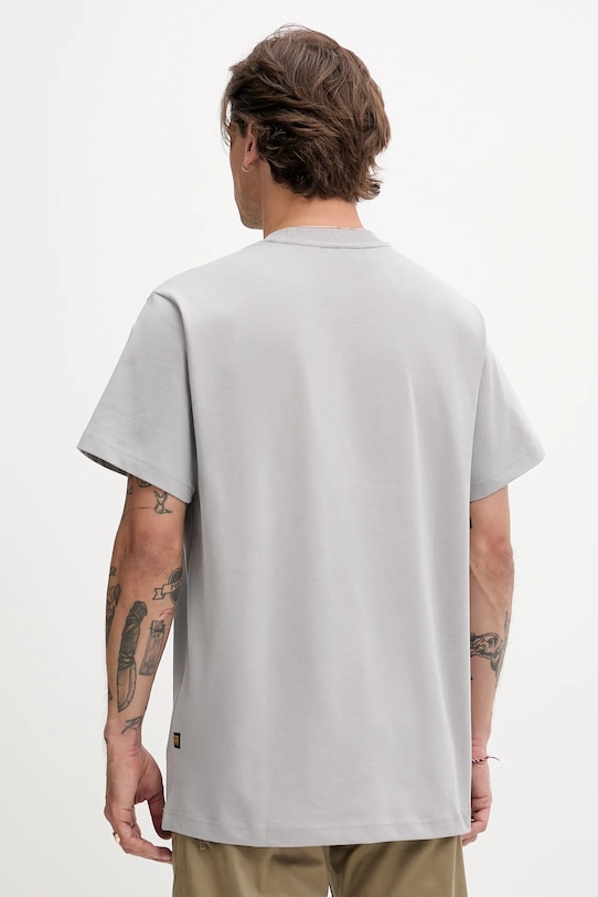 Ρούχα Βαμβακερό μπλουζάκι G-Star Raw D25148.C784 γκρί