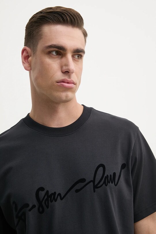 G-Star tricou din bumbac negru D25148.C784