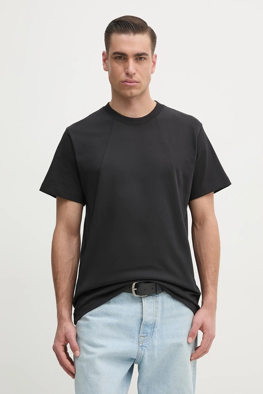 G-Star t-shirt bawełniany bawełna czarny D26449.C784