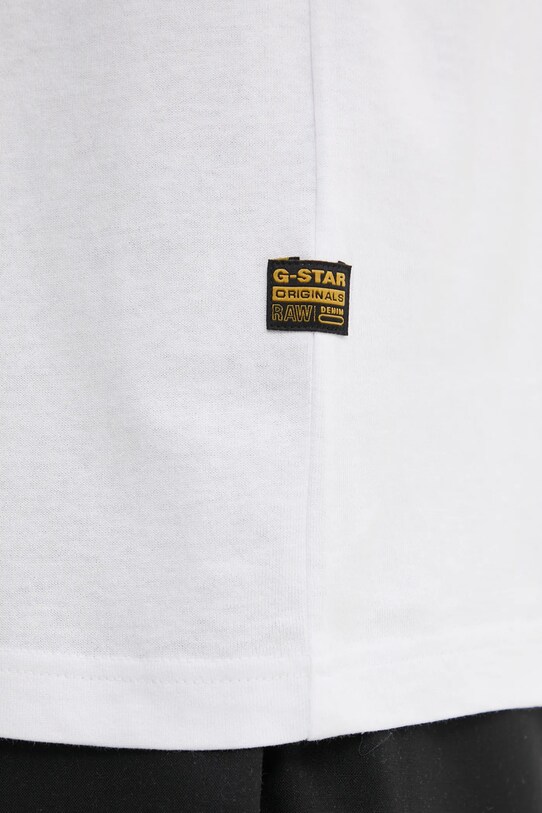 G-Star tricou din bumbac D26478.C336 alb