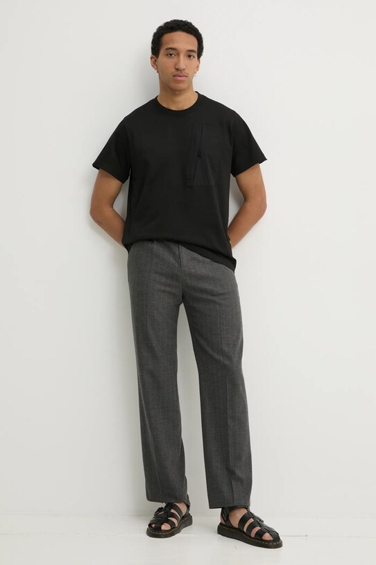 G-Star tricou din bumbac D26545.D959 negru SS25